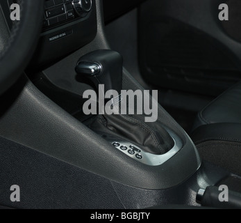 Volkswagen Golf VI 1.4 TSI DSG - 2009 - interior, central console, DSG (Direct Shift Gearbox), Automatic transmission (A/T) Stock Photo