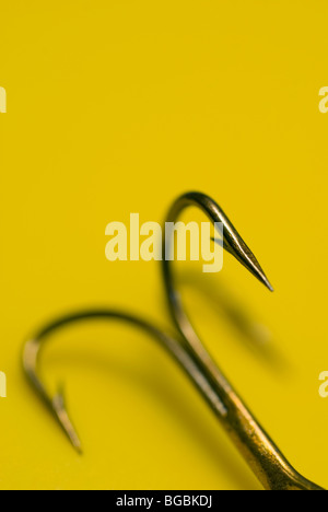 treble hook Stock Photo