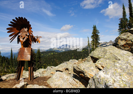 Native American iron chief, Mt. Revelstoke, Meadows in the Sky, Revelstoke National Park, British Columbia, Canada Stock Photo