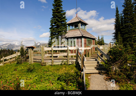 Mount Revelstoke Ranger Station, Meadows in the Sky, Revelstoke National Park, British Columbia, Canada Stock Photo