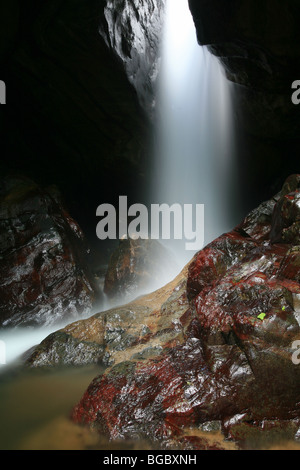 The beautiful waterfalls Chorro las Yayas, near El Cope in Cocle province, Republic of Panama. Stock Photo