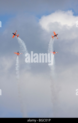 The Blades Aerobatic team flying Extra 300 LP aircraft Stock Photo