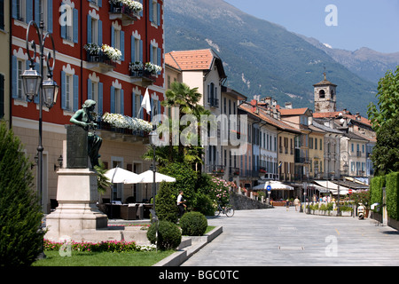 Europe, Italy, Piemonte, Maggiore lake, Cannobio, lakefront Stock Photo