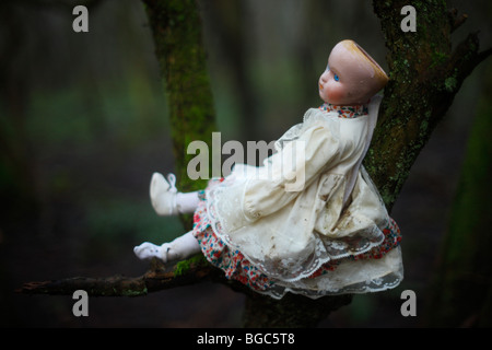 Creepy Doll In An Abandoned House. Halloween. Horror Movie. Stock Photo,  Picture and Royalty Free Image. Image 200802279.