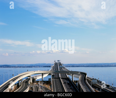 Tokyo Wan Aqua Line Expressway, Kisarazu, Chiba, Japan Stock Photo