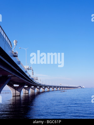 Tokyo Wan Aqua Line Expressway, Kisarazu, Chiba, Japan Stock Photo