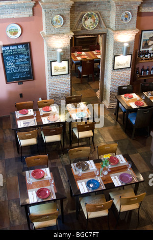 Funky interior of Balducci Restaurant, a modern Italian restaurant in Serendra in Manila. Stock Photo
