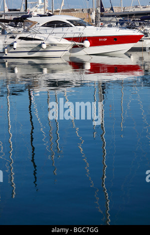 Marina in Icici near Opatija, Istria, Kvarner Gulf, Croatia, Europe Stock Photo