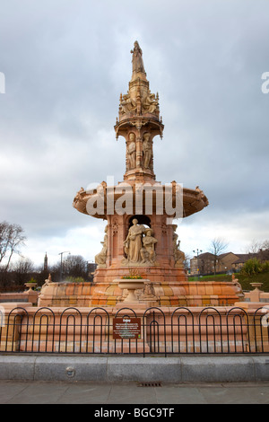 the Doulton Fountain in Glasgow Green Stock Photo