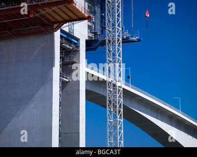 Construction of the second Gateway Bridge Brisbane Australia Stock Photo