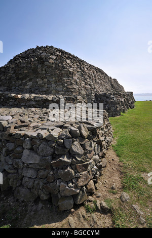 The Cairn of Barnenez / Barnenez Tumulus / Mound, a Neolithic monument near Plouezoc'h, Finistère, Brittany, France Stock Photo