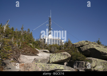 Franconia Notch State Park - Tower from the Rim Trail on the summit of Cannon Mountain in the White Mountains, New Hampshire USA Stock Photo