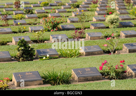 Thailand; Kanchanaburi; Allied WWII War Cemetery Stock Photo