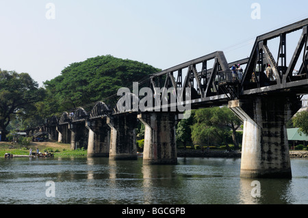 Thailand; Kanchanaburi; The Bridge over the River Kwai Stock Photo