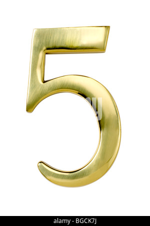 Number five 5 Stock Photo