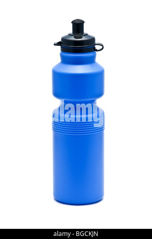 blue water bottle isolated