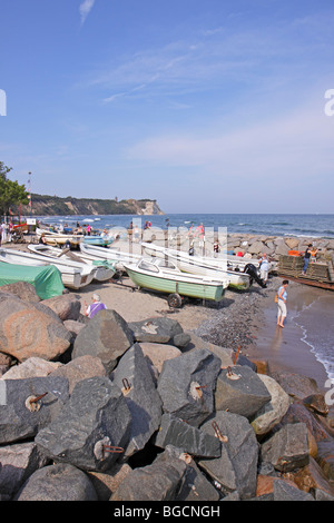 harbour of Vitt, Kap Arkona, Ruegen Island, Mecklenburg-West Pomerania, Germany Stock Photo