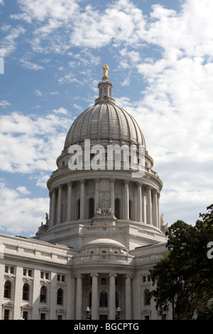 Wisconsin State Capitol building, Madison, Wisconsin, USA, North America Stock Photo