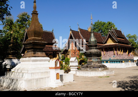 Laos; Luang Prabang; Wat Xieng Thong Stock Photo