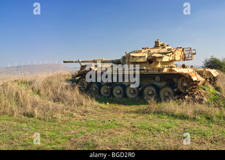 The Golan Heights An old Centurion tank in Tel Saki site of a fierce ...