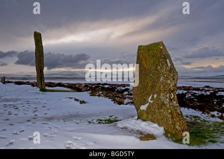The Ring of Brodgar Steness Mainland Orkney Highland Region Scotland.  SCO 5633 Stock Photo