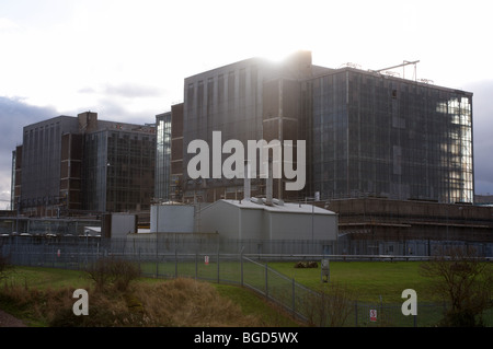 Bradwell nuclear power station which is closed and undergoing decommissioning, Essex, UK. Stock Photo