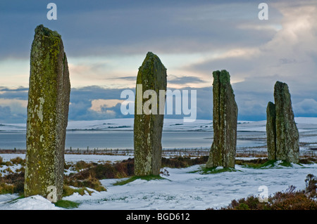 The Ring of Brodgar Steness Mainland Orkney Highland Region Scotland.  SCO 5636 Stock Photo
