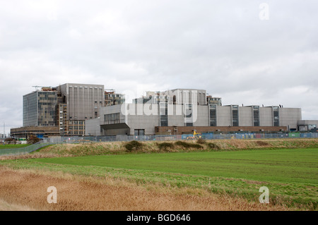 Bradwell nuclear power station which is undergoing decommissioning, Essex, UK. Stock Photo