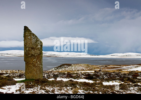 The Ring of Brodgar Steness Mainland Orkney Highland Region Scotland.  SCO 5640 Stock Photo