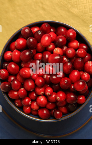 Raw cranberries ready to be prepared Stock Photo