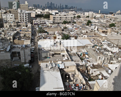 Slums in the United Arab Emirates UAE taken from floor 148 of the Birj ...