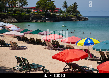 Store Beach on Store Bay on Tobago Island Stock Photo