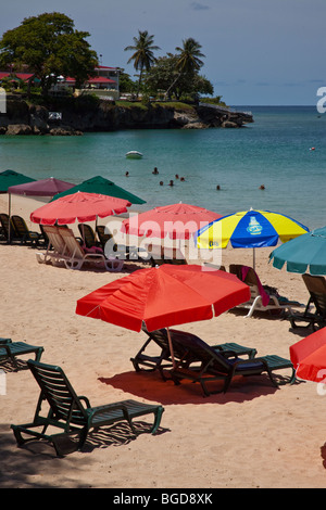 Store Beach on Store Bay on Tobago Island Stock Photo