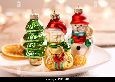 Various figures, Christmas tree decoration Stock Photo