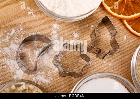 Christmas cookie cutters Stock Photo