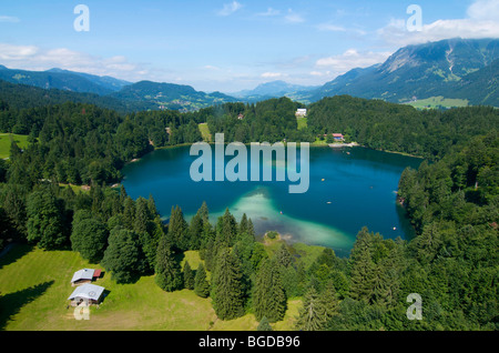 Freibergsee lake near Oberstdorf, Allgaeu, Bavaria, Germany, Europe Stock Photo