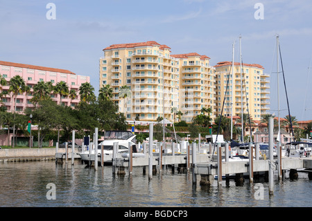 Marina in St. Petersburg, Florida USA Stock Photo