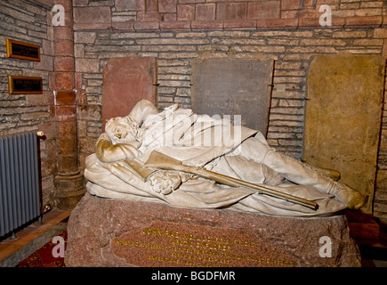 Tomb of the Arctic Explorer John Rae in the St Magnus Cathedral Kirkwall Orkney, Highland Scotland.  SCO 5656