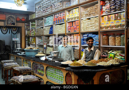 Local man in grocery store, Kovalam, Kerala, India Stock Photo ...