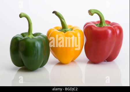 Colorful bell peppers Stock Photo