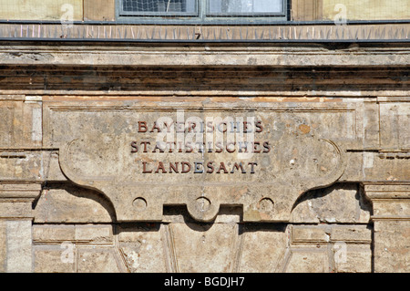 Bavarian Office for Statistics and Data Processing, Munich, Bavaria, Germany, Europe Stock Photo