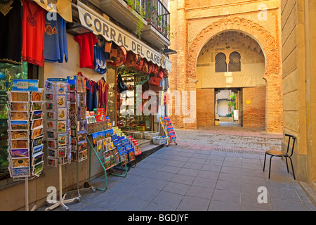 Entrance to Corral del Carbon, City of Granada, Province of Granada, Andalusia (Andalucia), Spain, Europe. Stock Photo