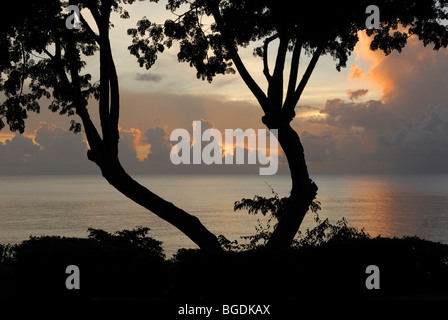 Evening mood, Frederiksted, St. Croix island, U.S. Virgin Islands, United States Stock Photo
