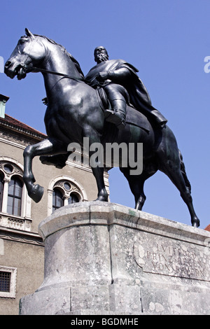 Statue of Prince Luitpold of Bavaria (1821 - 1912) in Munich, Germany. Stock Photo