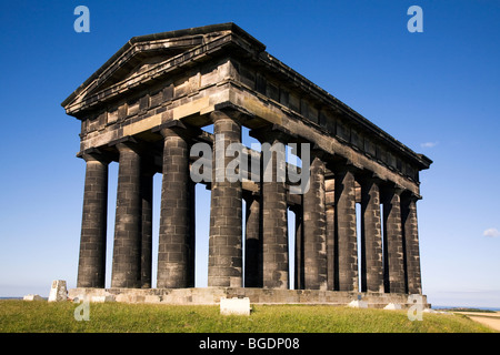 Penshaw Monument, one of the North East's principal landmarks, on Penshaw Hill in Sunderland, England. Stock Photo