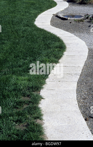 Curvy Brick Path in grass Stock Photo - Alamy