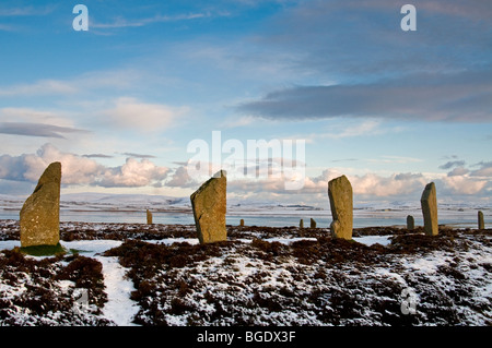 Ring of Brodgar Steness Mainland Orkney Highland Region Scotland.  SCO 5707 Stock Photo