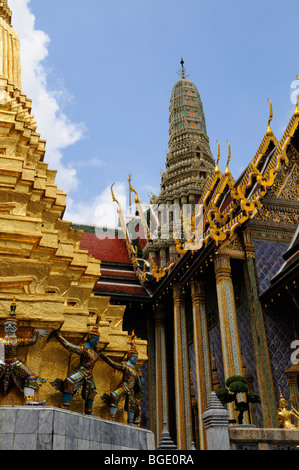 Thailand; Bangkok; Grand Palace; Wat Phra Kaew Stock Photo