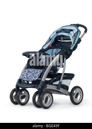 Modern convertible baby stroller isolated on white background Stock Photo