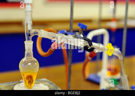 School chemistry apparatus on bench Stock Photo, Royalty Free Image ...